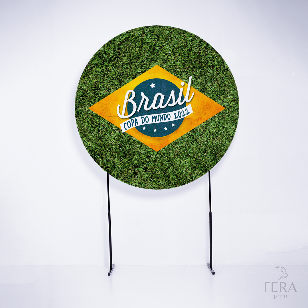 Painel Redondo Brasil Sublimado