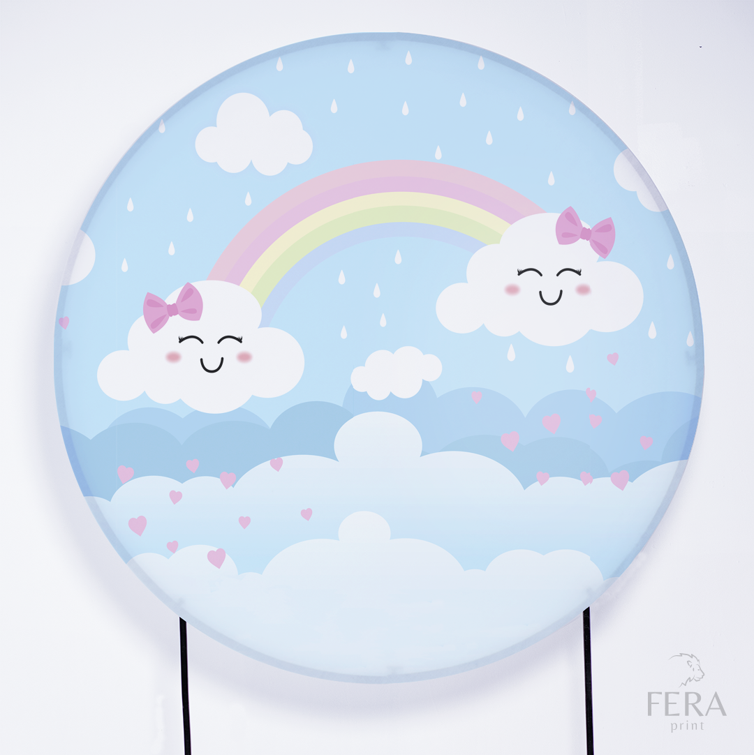 Kit Capa Cilindros + Capa Painel Chuva de Amor Sublimado