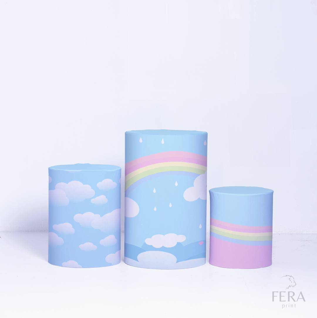 Kit Capa Cilindros + Capa Painel Chuva de Amor Sublimado