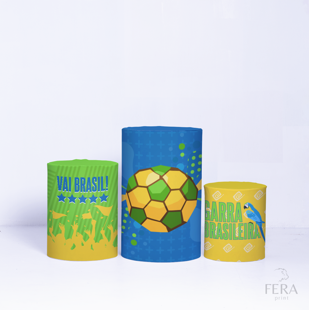 Kit Capa Cilindros + Capa Painel Brasil Sublimado