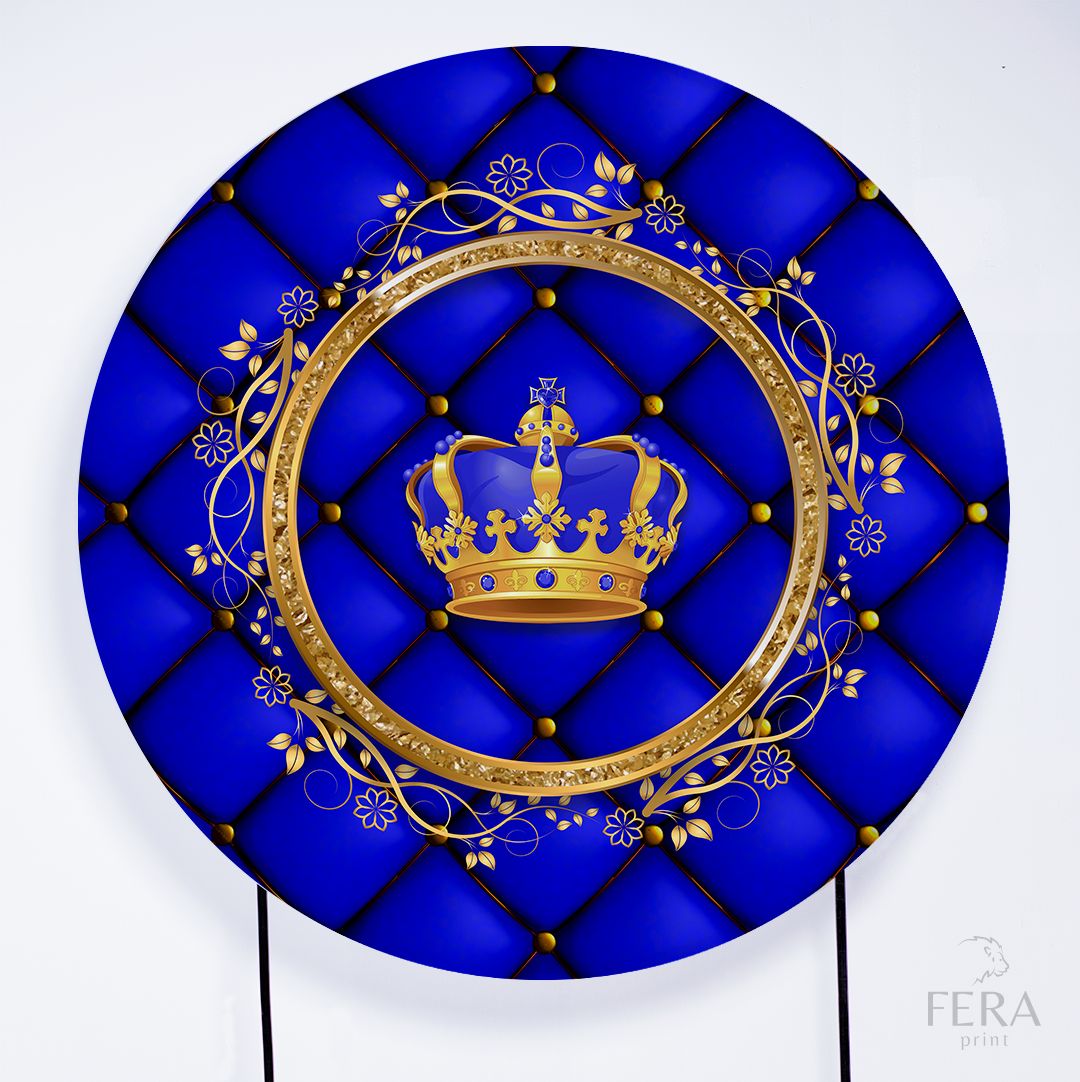 Kit Capa Cilindros + Capa Painel Príncipe Azul e Dourado Sublimado