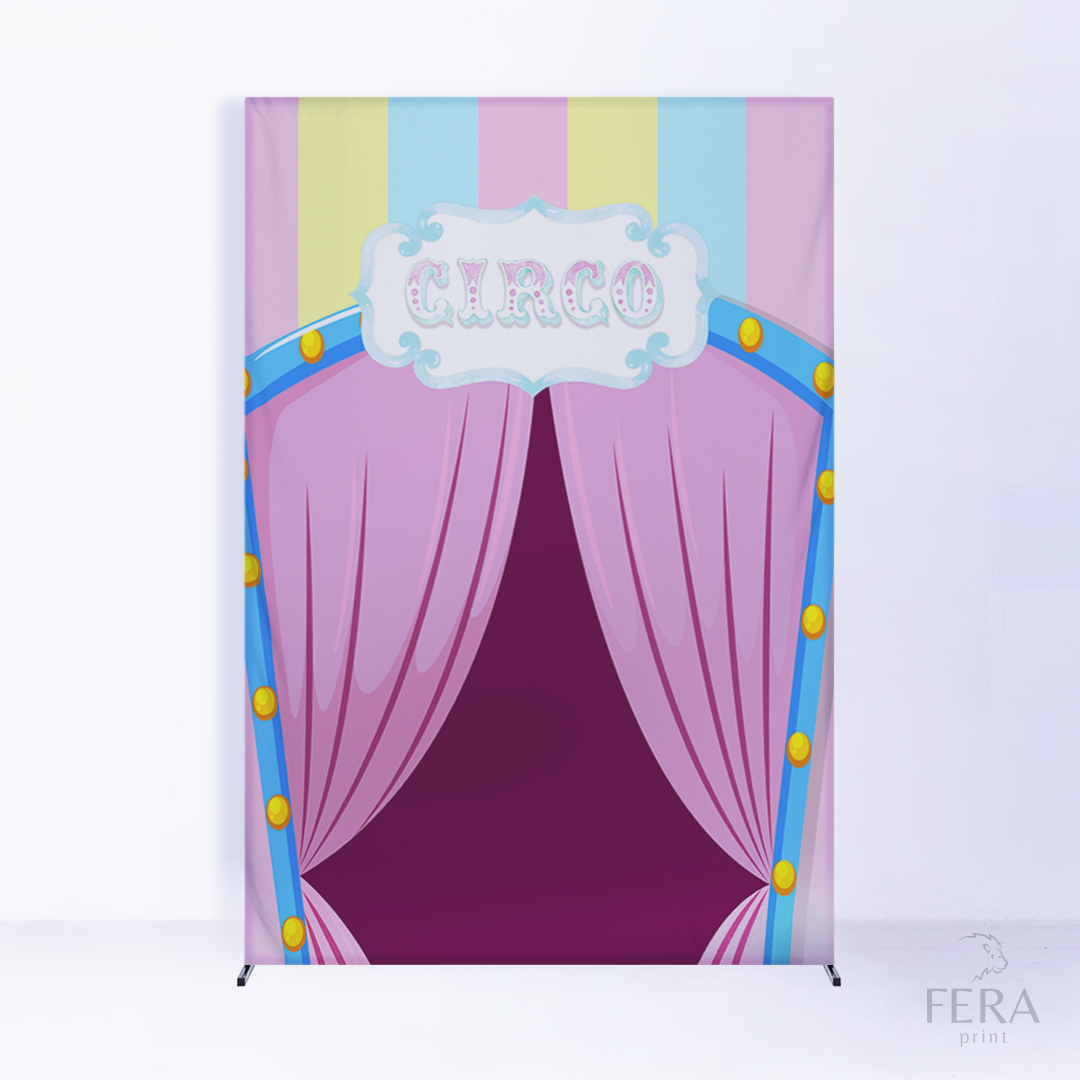 Painel Lateral Circo Colorido c/ Forro