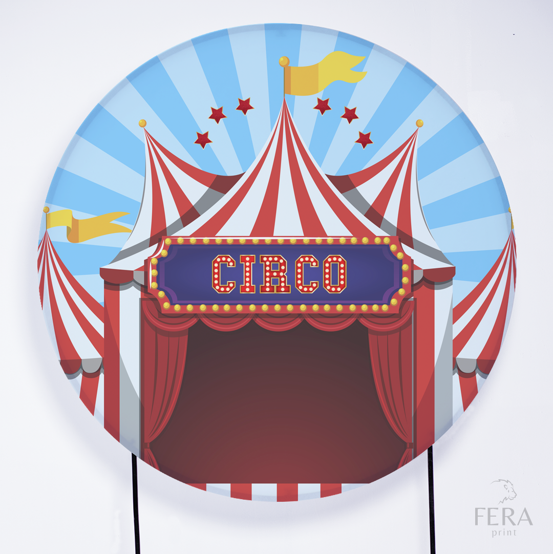 Kit Capa Cilindros + Capa Painel Circo Azul Sublimado