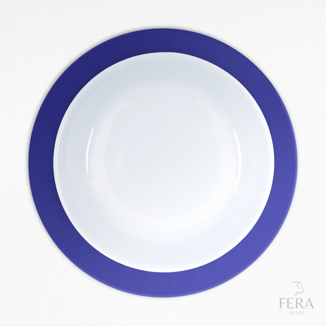Kit 6 Capas de Sousplat Circo Azul Sublimado