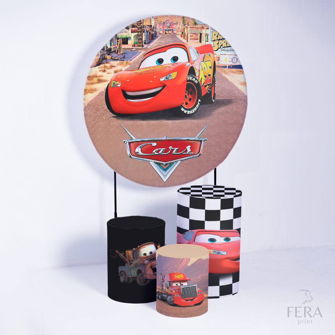 Kit Capa Cilindros + Capa Painel Carros Personagens Sublimado