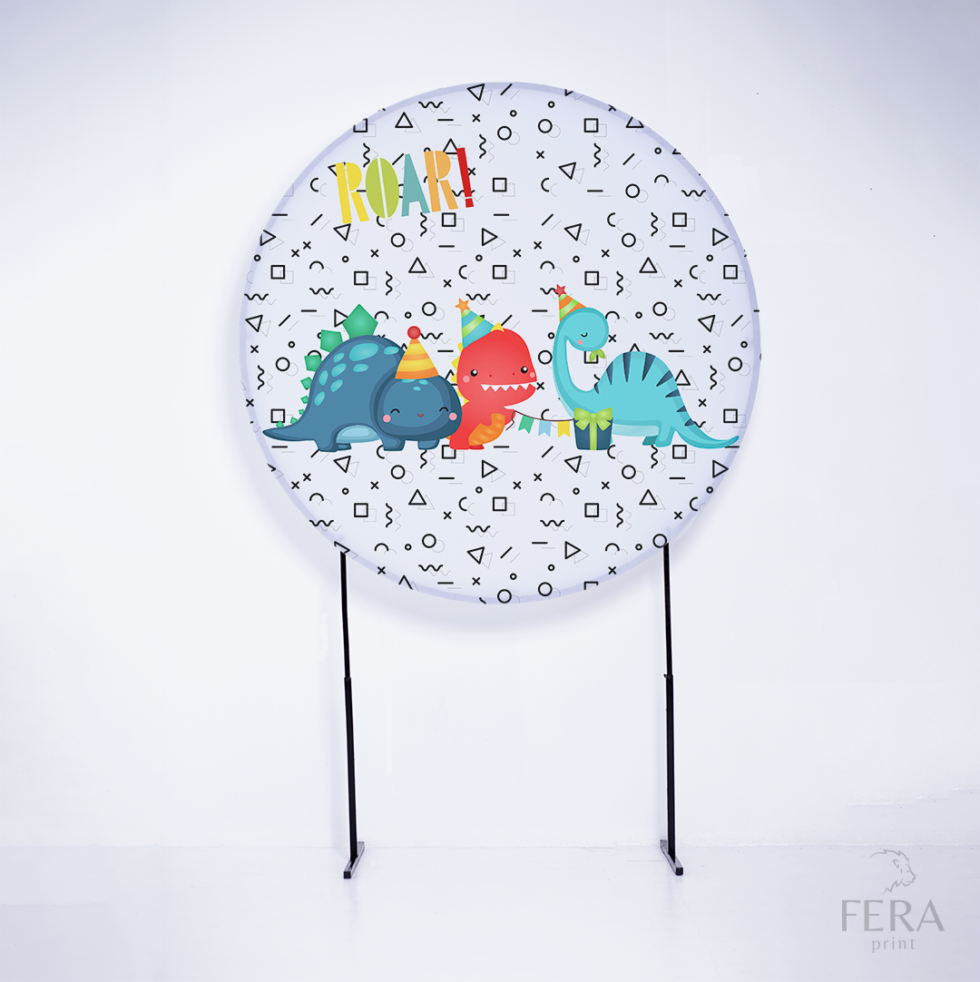 Kit Capa Cilindros + Capa Painel Dino Baby Roar Sublimado
