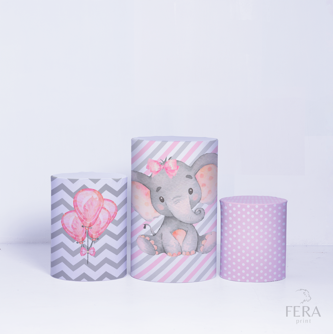 Kit Capa Cilindros + Capa Painel Elefante Sublimado