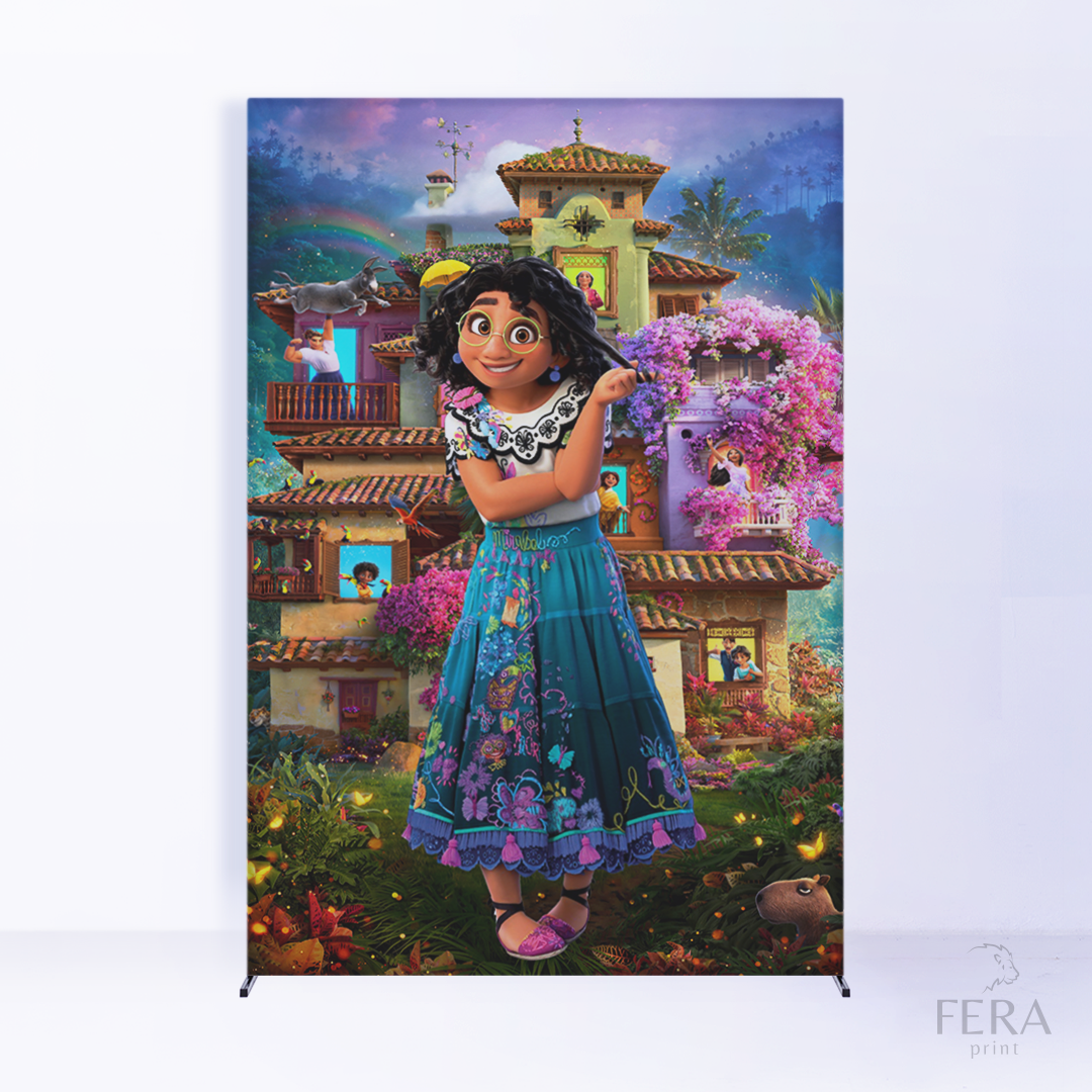 Painel Lateral Casa Encantada Princesa c/ Forro