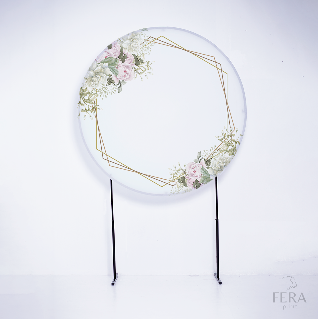 Kit Capa Cilindros + Capa Painel Floral Geometrico Sublimado
