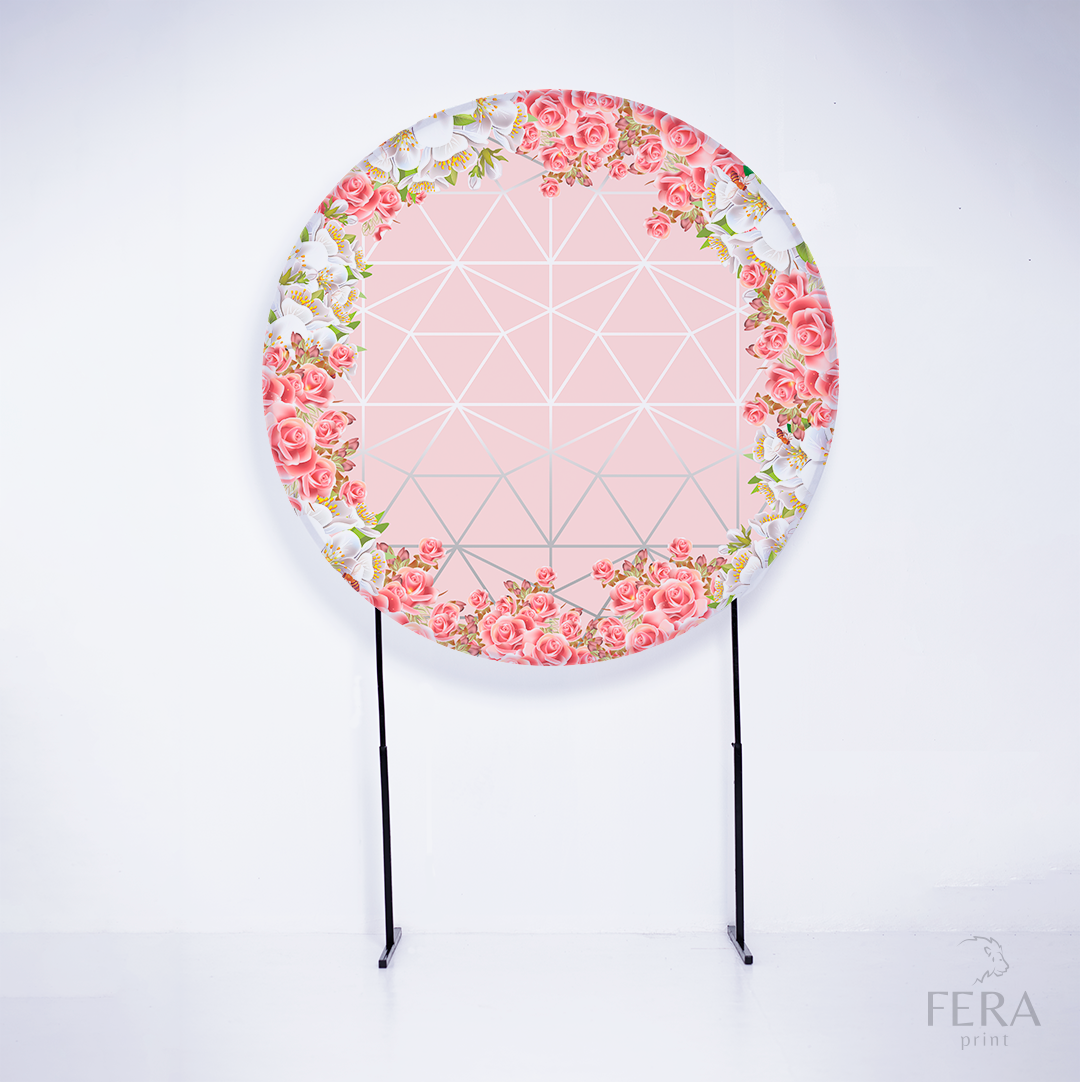 Kit Capa Cilindros + Capa Painel Floral Rosa Sublimado