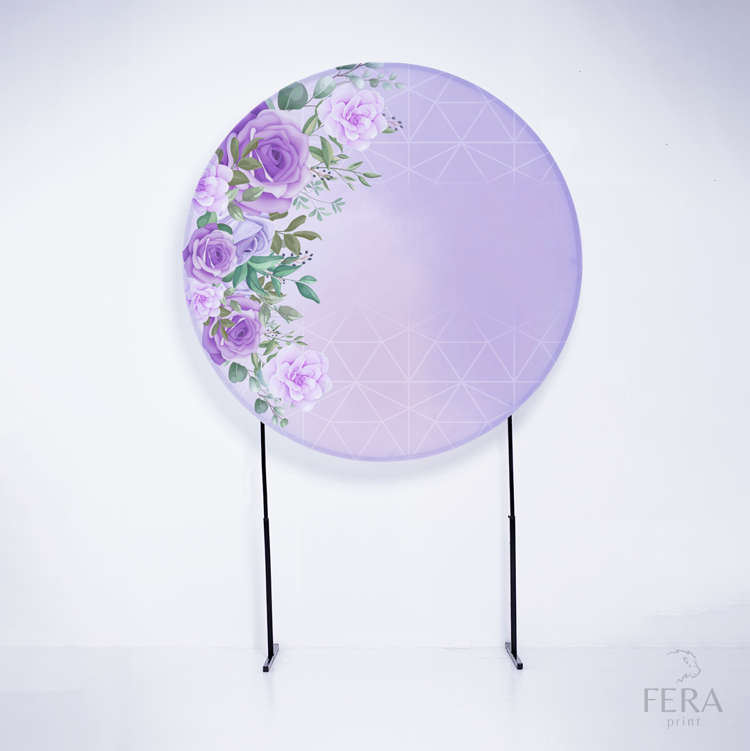 Kit Capa Cilindros + Capa Painel Floral Roxo Sublimado
