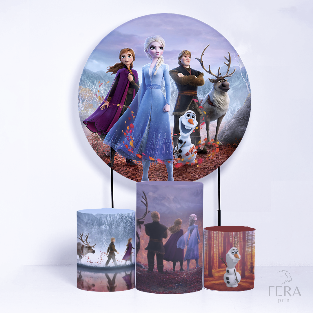 Kit Capa Cilindros + Capa Painel Princesa Gelo Sublimado
