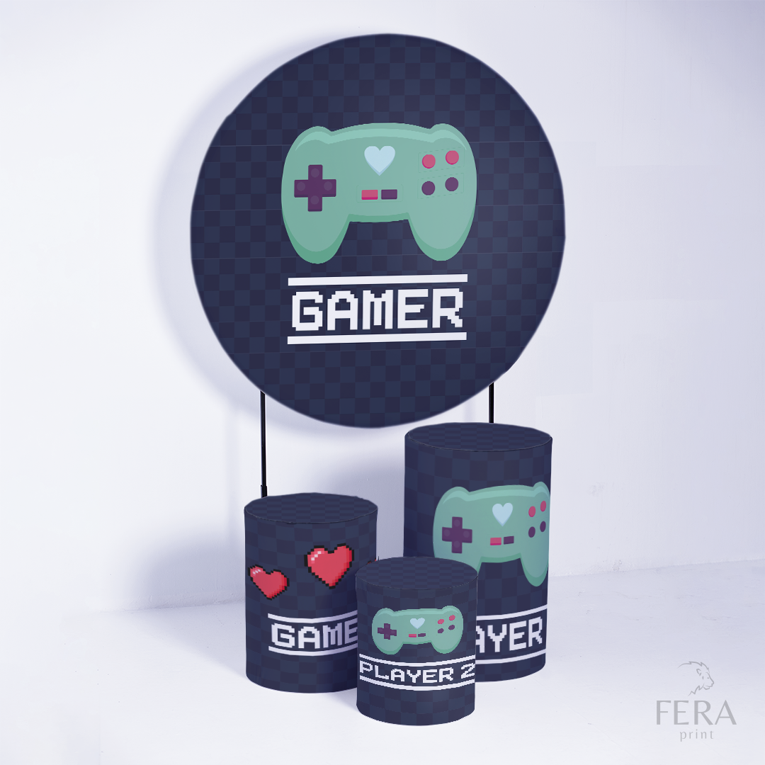 Kit Capa Cilindros + Capa Painel Gamer Sublimado