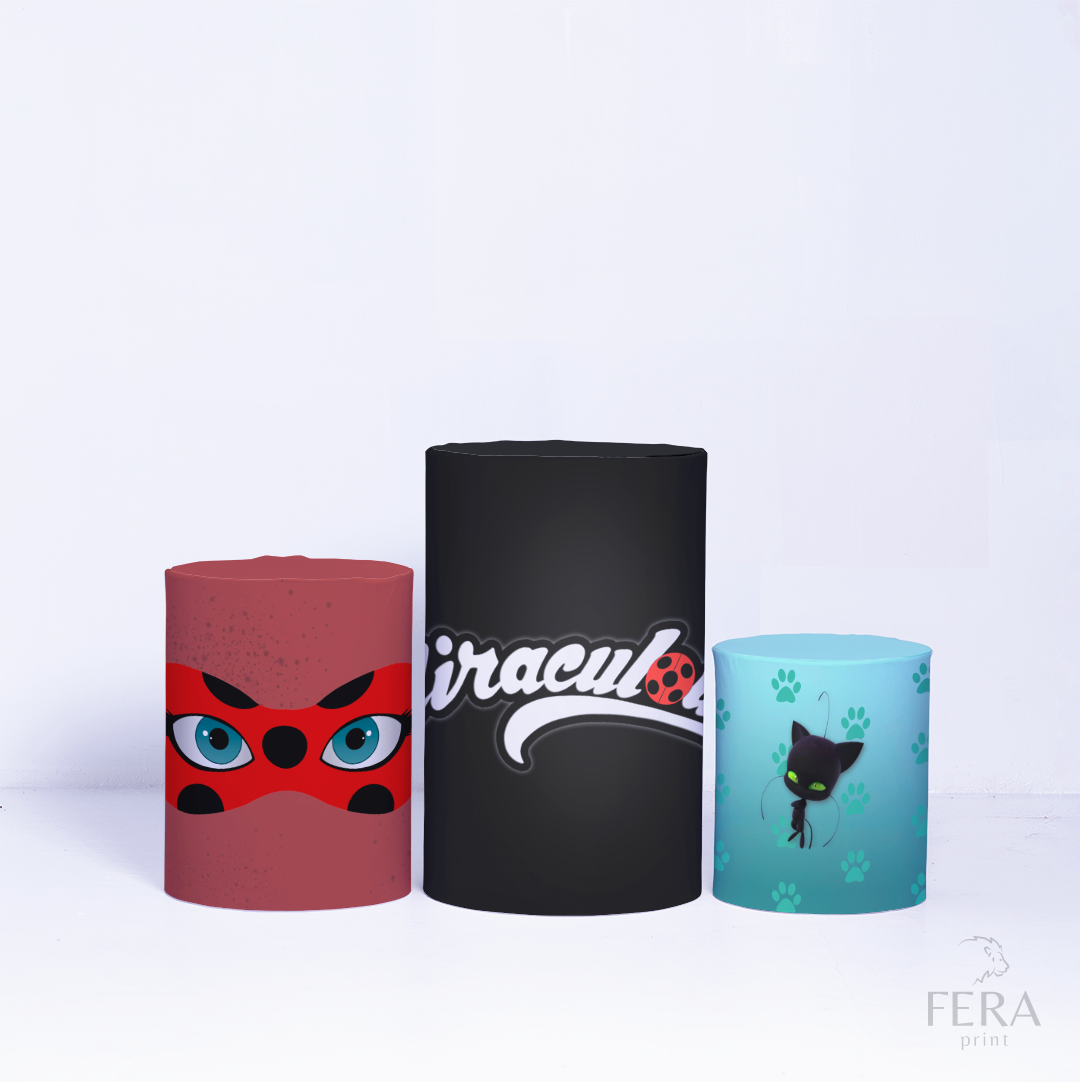 Kit Capa Cilindros + Capa Painel Princesa Joaninha Sublimado