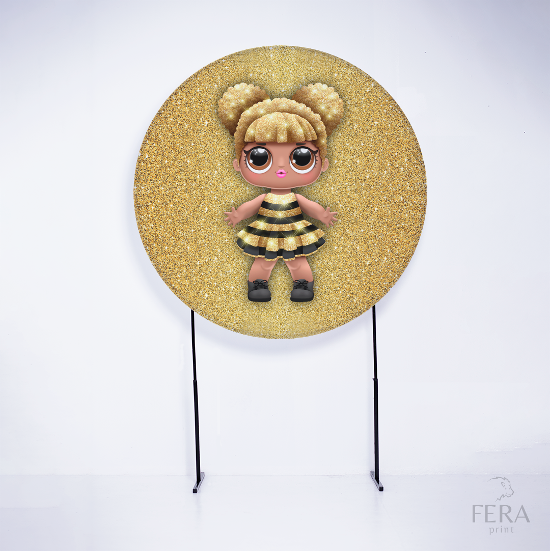 Kit Capa Cilindros + Capa Painel Bonecas Dourado Sublimado