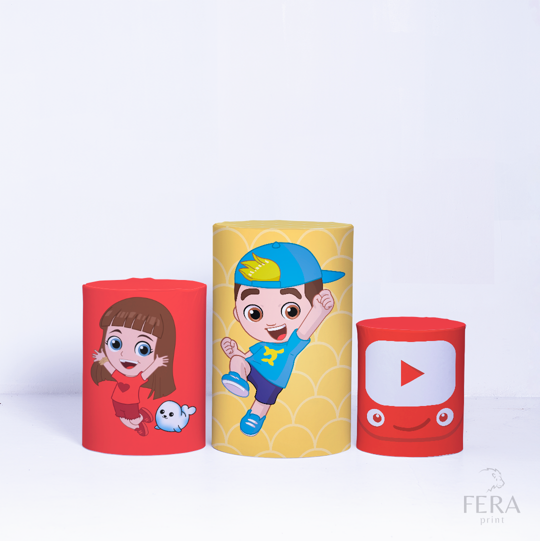 Kit Capa Cilindros + Capa Painel Youtuber Sublimado