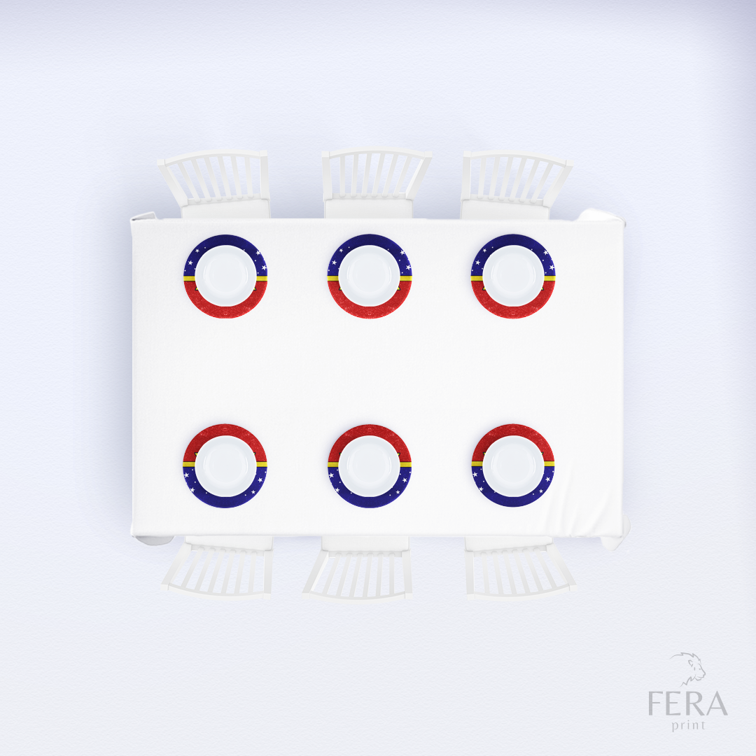 Kit 6 Capas de Sousplat Heroína Guerreira Sublimado