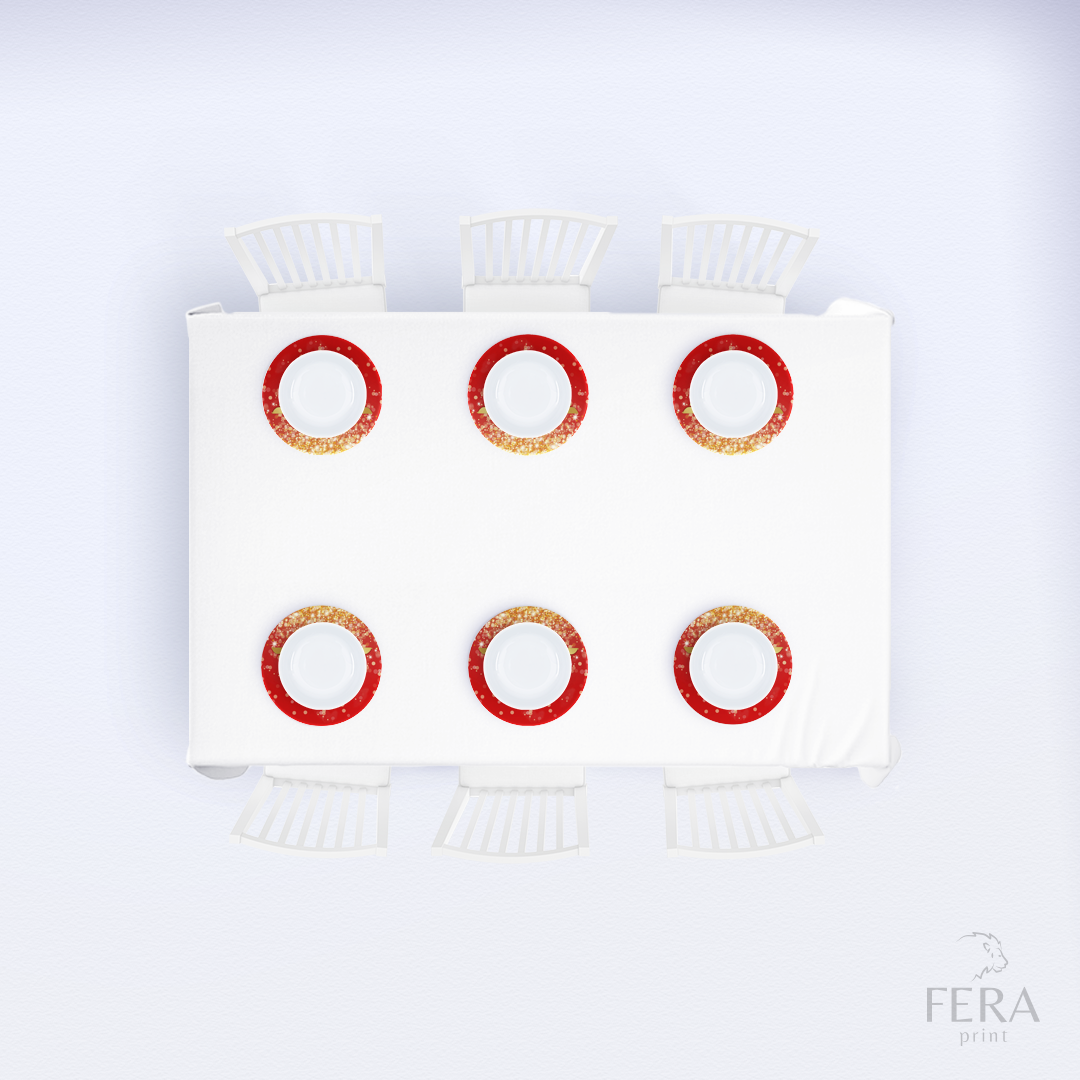 Kit 6 Capas de Sousplat Heroína Glitter Sublimado