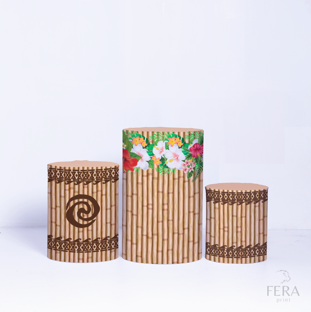 Kit Capa Cilindros + Capa Painel Princesa Havaiana Sublimado