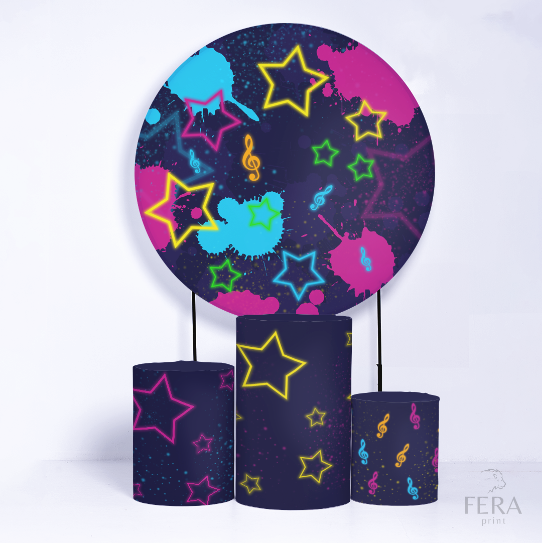 Kit Capa Cilindros + Capa Painel Neon Sublimado
