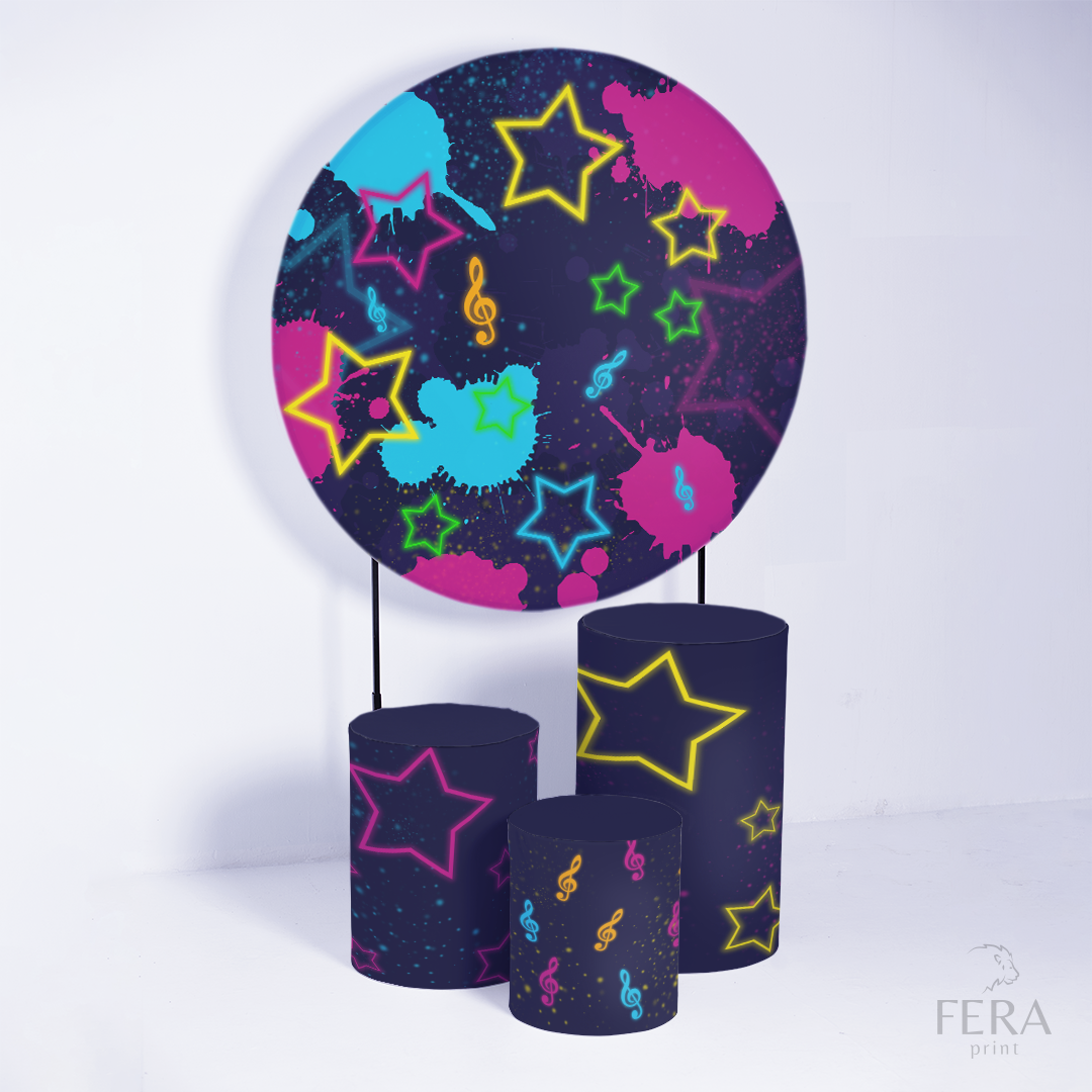 Kit Capa Cilindros + Capa Painel Neon Sublimado