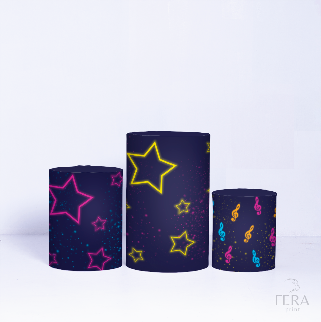 Kit Capa Cilindros + Capa Painel Neon Sublimado