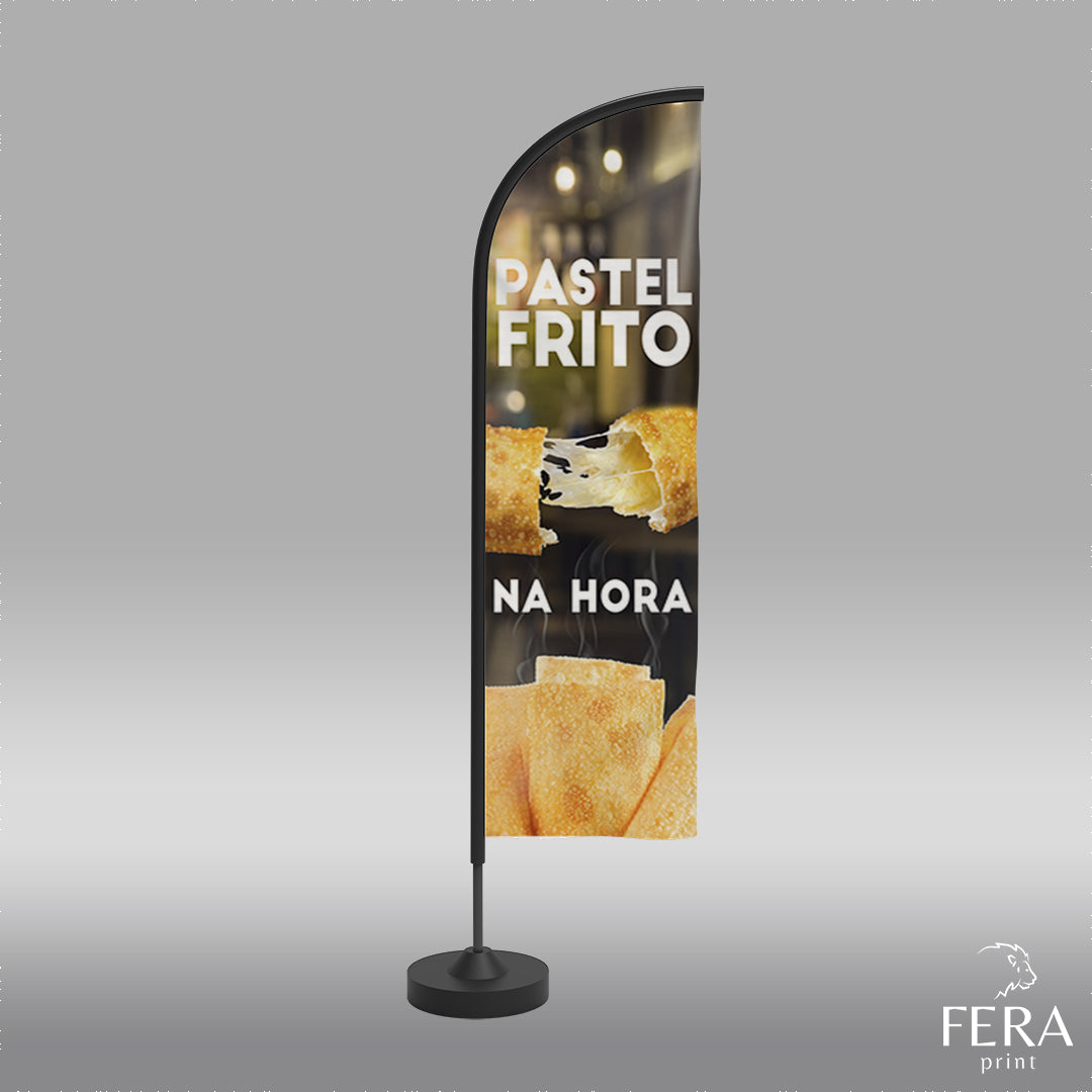 Wind Banner Pastelaria Face Dupla Somente a Bandeira