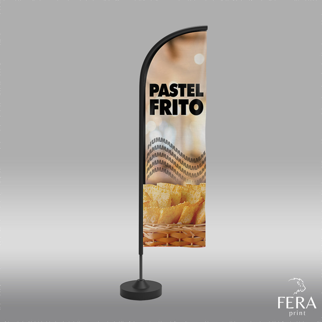 Wind Banner Pastelaria Face Dupla Somente a Bandeira