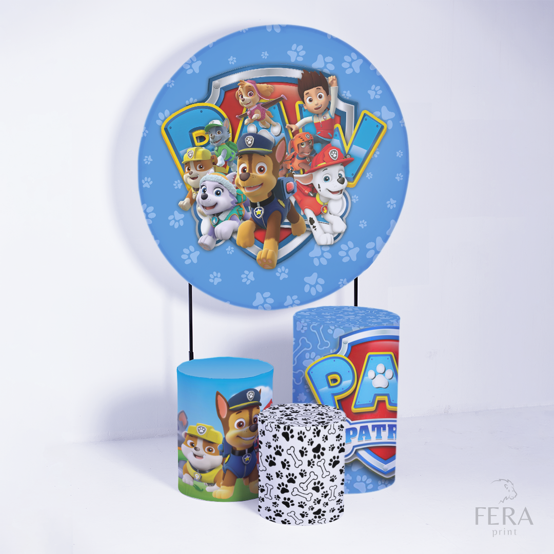 Kit Capa Cilindros + Capa Painel Patrulha Azul Sublimado