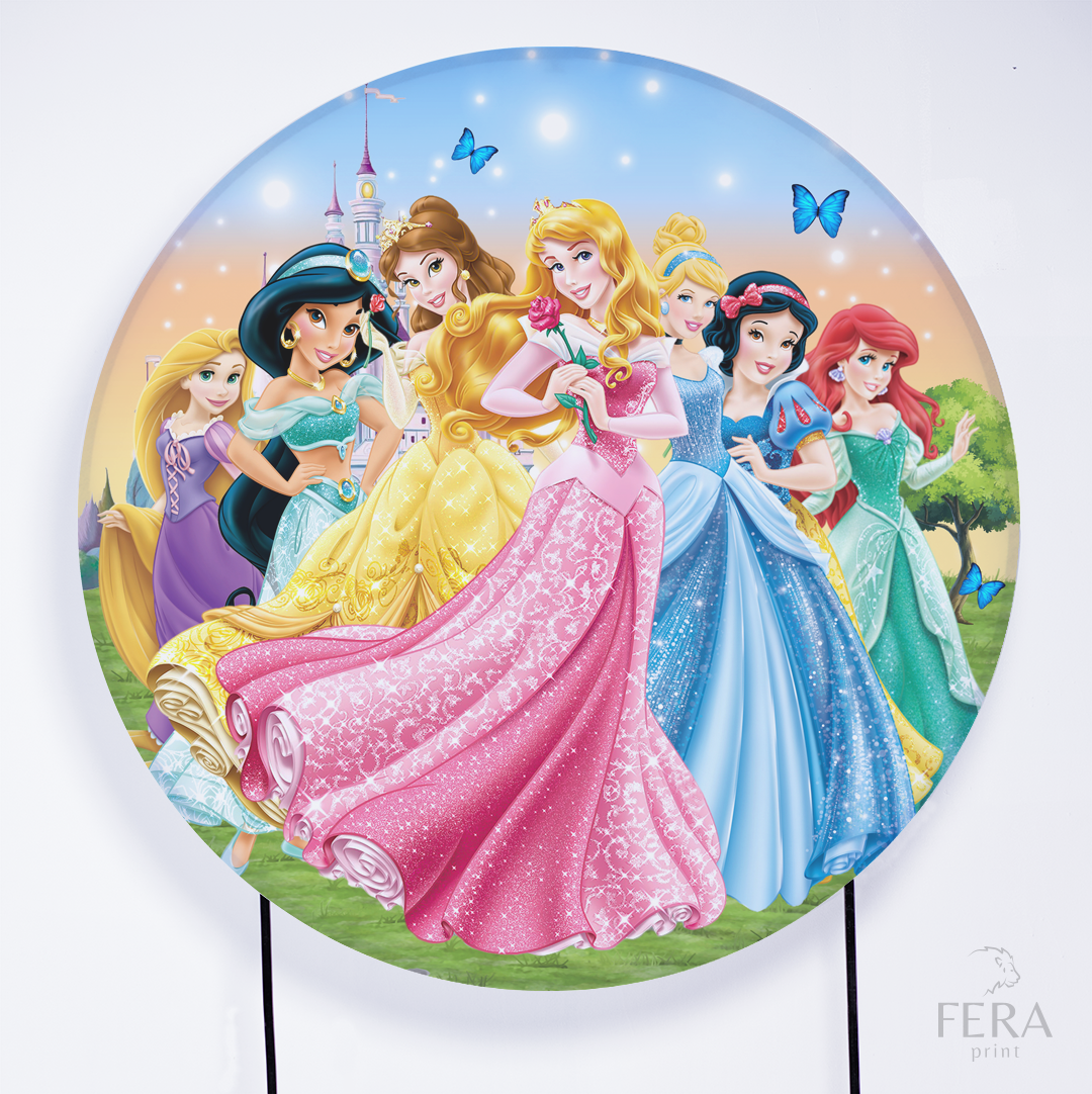 Kit Capa Cilindros + Capa Painel Princesas Sublimado