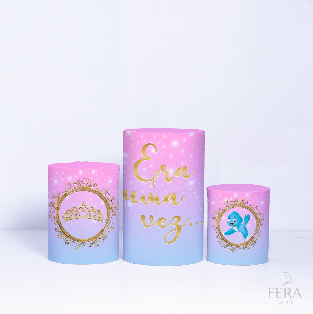 Kit Capa Cilindros + Capa Painel Princesas Sublimado