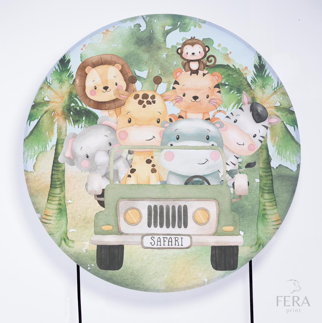 Kit Capa Cilindros + Capa Painel Safari Baby Sublimado