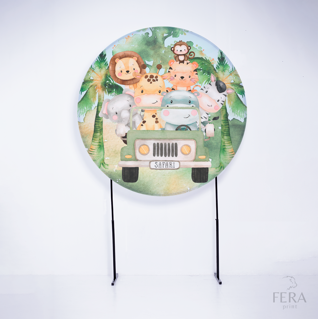 Kit Capa Cilindros + Capa Painel Safari Baby Sublimado