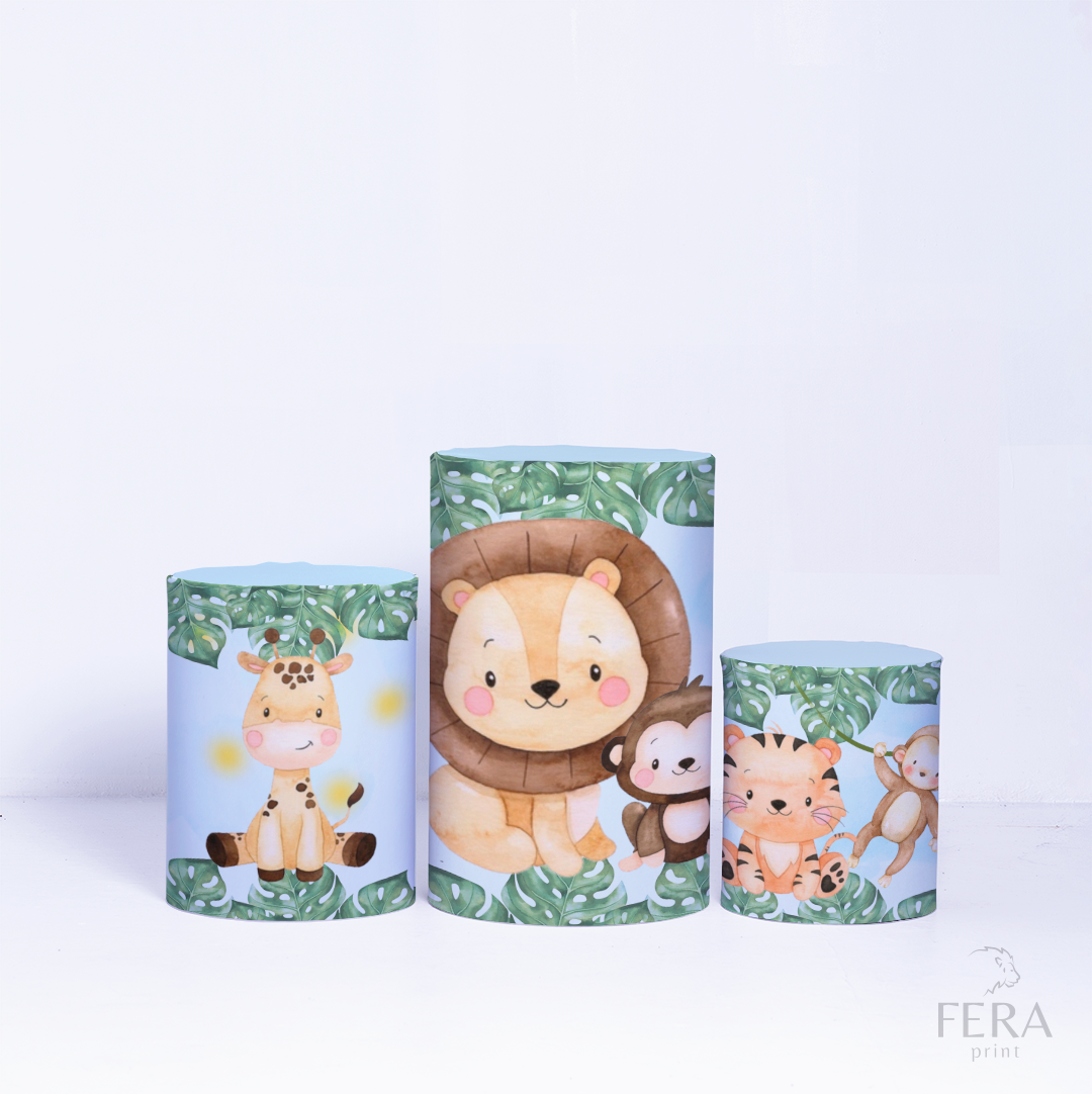 Kit Capa Cilindros + Capa Painel Safari Baby Sublimado
