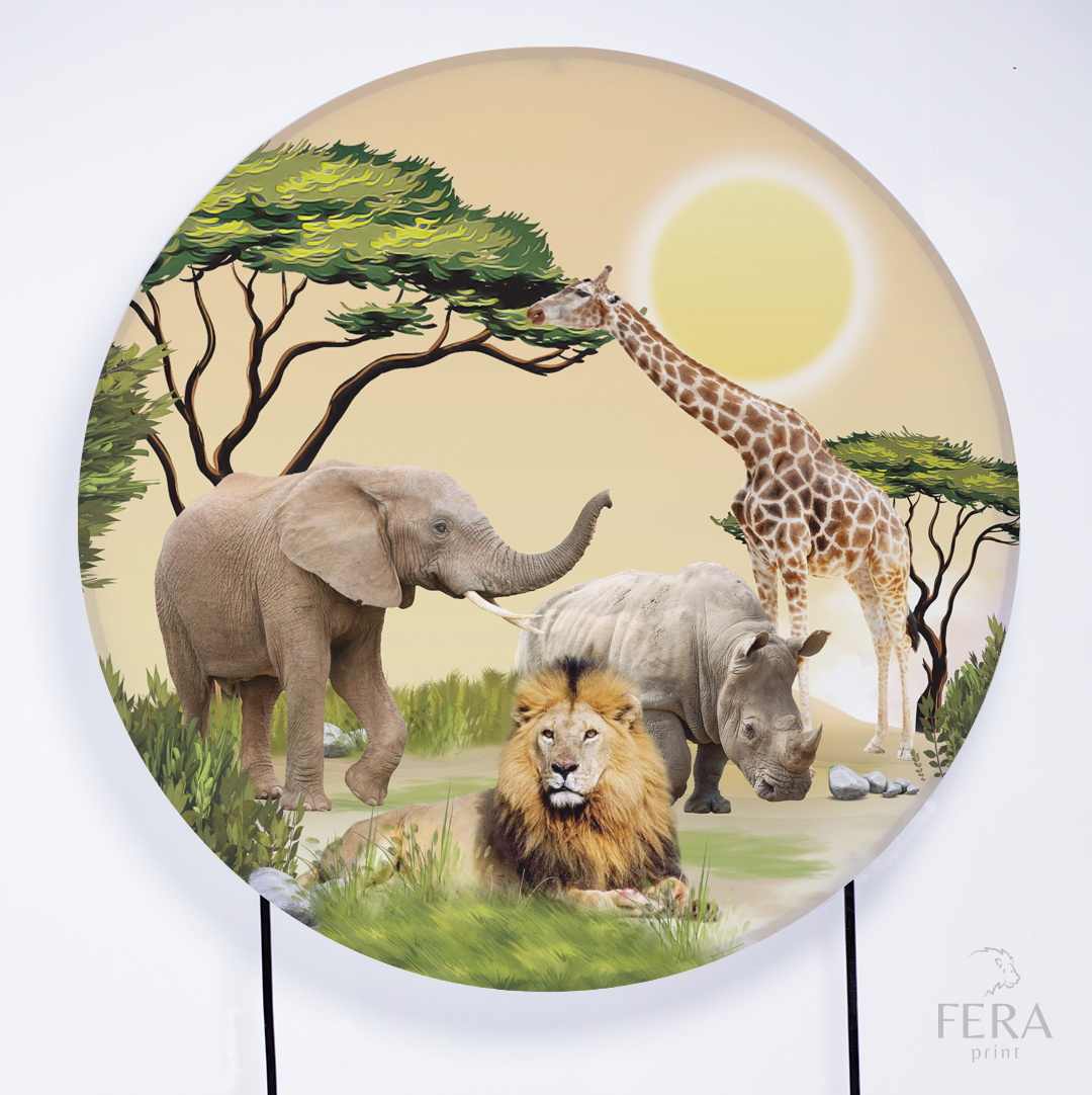 Kit Capa Cilindros + Capa Painel Safari Savana Sublimado