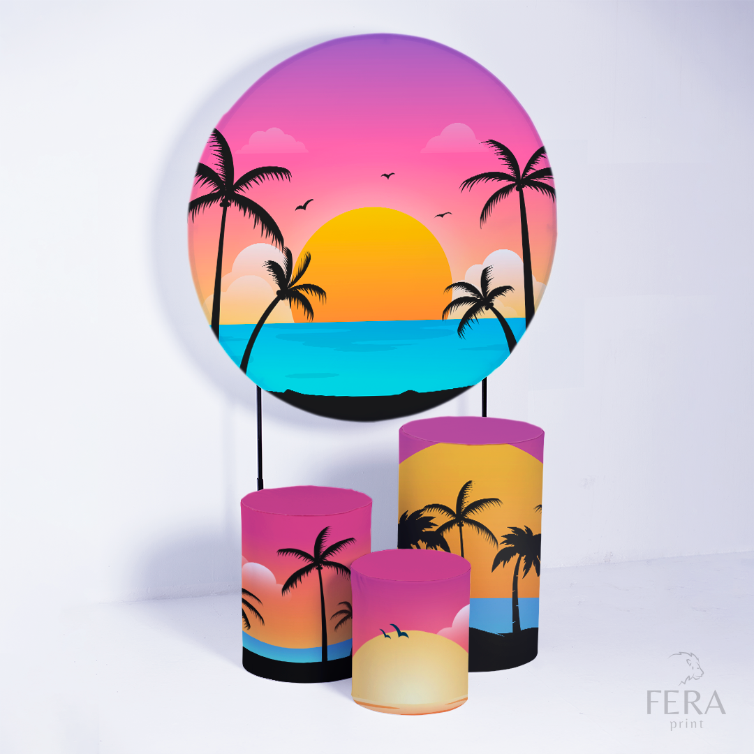 Kit Capa Cilindros + Capa Painel Tardezinha Sublimado