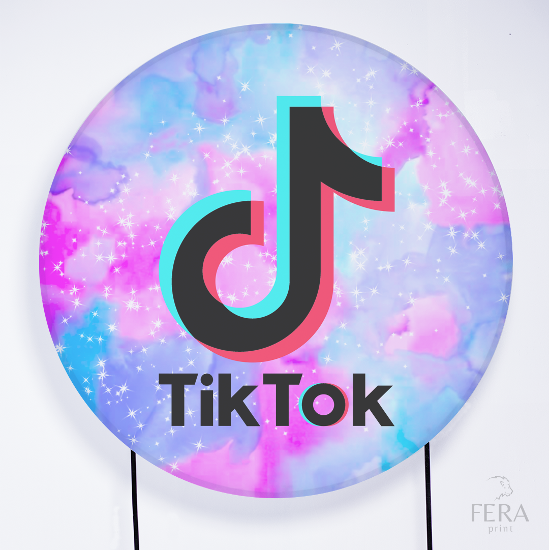 Painel Redondo Tik Tie Dye Sublimado