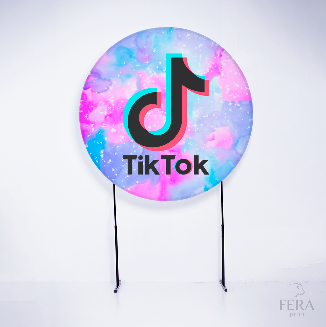 Painel Redondo Tik Tie Dye Sublimado