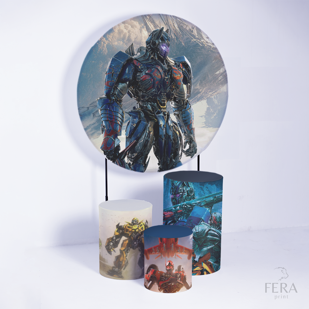 Kit Capa Cilindros + Capa Painel Robôs Sublimado