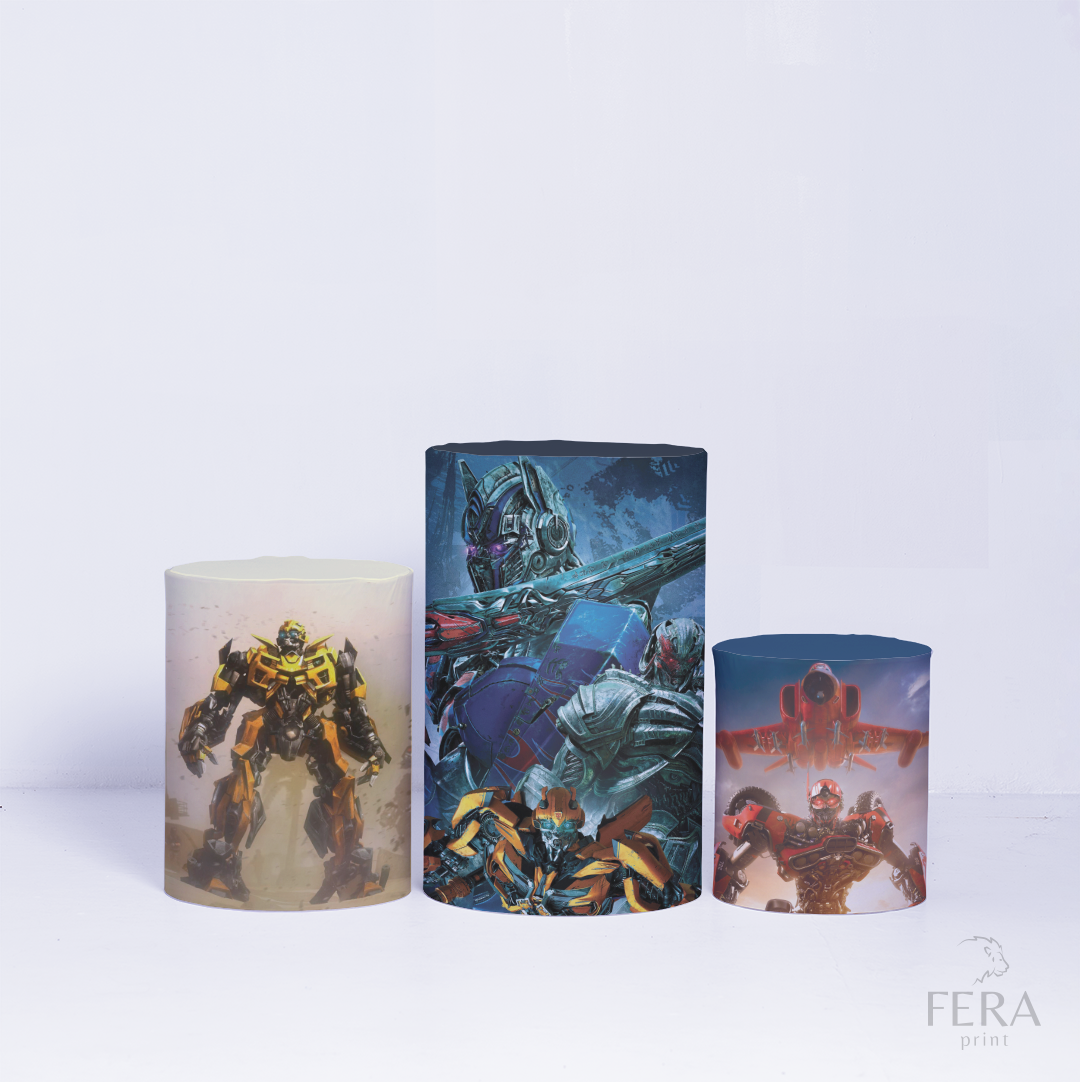 Kit Capa Cilindros + Capa Painel Robôs Sublimado