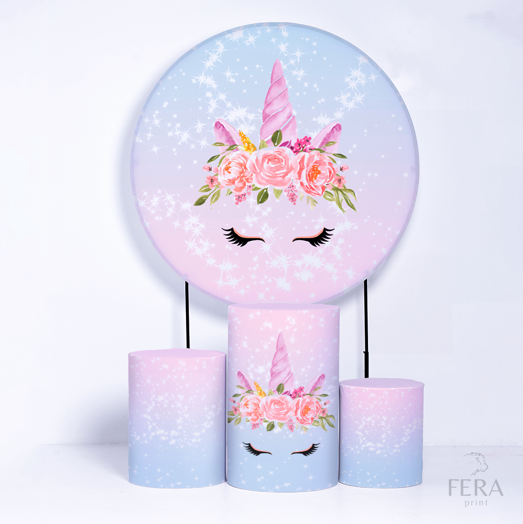 Kit Capa Cilindros + Capa Painel Unicórnio Sublimado