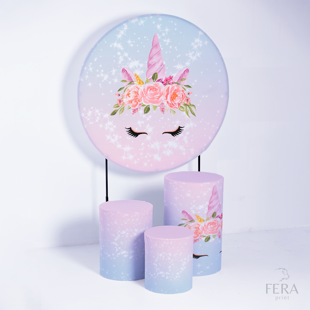 Kit Capa Cilindros + Capa Painel Unicórnio Sublimado