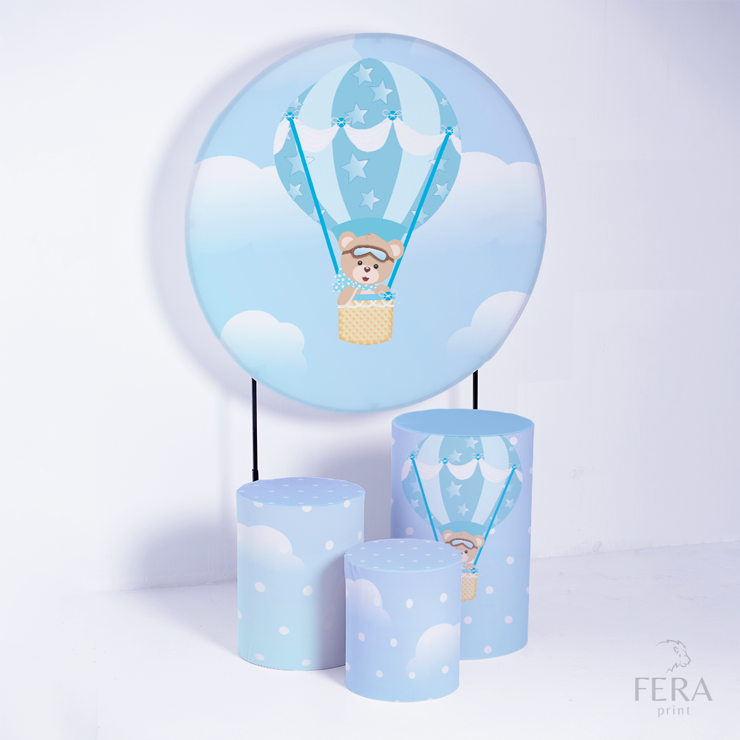Kit Capa Cilindros + Capa Painel Urso Baloeiro Sublimado