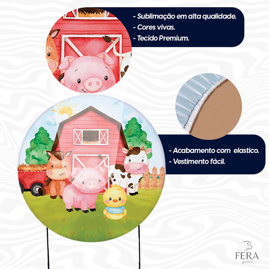 Painel Redondo Planeta Terra Sublimado