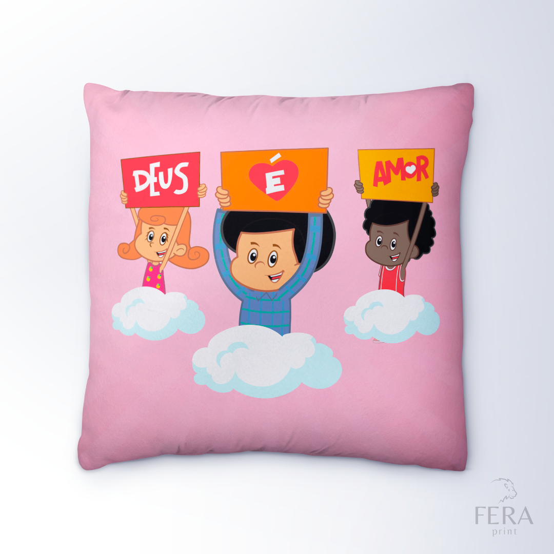 Capa de Almofada Estampada Decorativa 35X35cm - Apenas 1 unidade