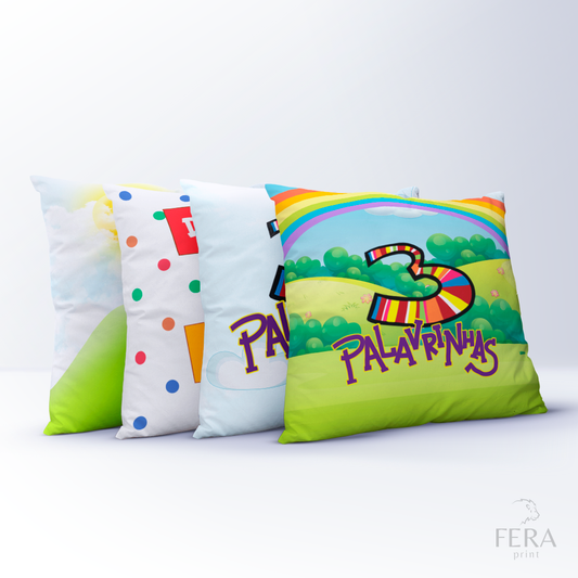 Capa de Almofada Estampada Decorativa 35X35cm - Apenas 1 unidade