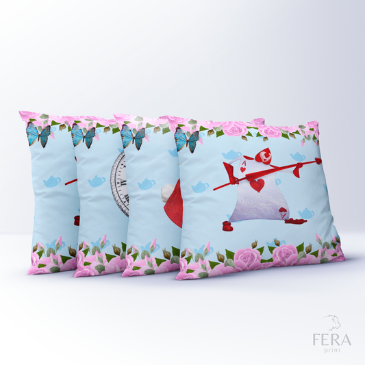 Capa de Almofada Estampada Decorativa 35X35cm - Apenas 1 unidade