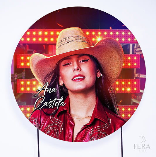Painel Redondo Cantora Sertanejo