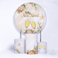 Kit Capa Cilindros + Capa Painel Ano Novo Branco Sublimado