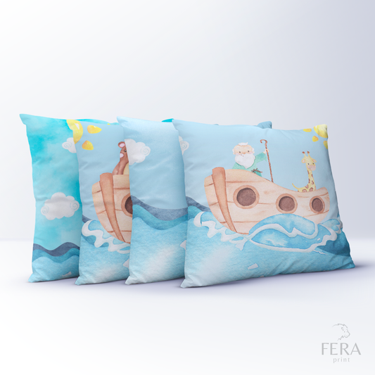 Capa de Almofada Estampada Decorativa 35X35cm - Apenas 1 unidade